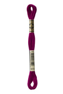 DMC: Mouliné Spécial: Embroidery Thread Shades of Pink and Purple: 100% Cotton, 8m-85