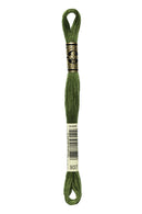 DMC: Mouliné Spécial: Embroidery Thread shades of green: 100% Cotton, 8m-78