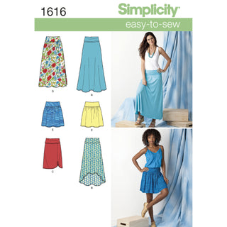 Simplicity Sewing Pattern 1616 Misses' Knit or Woven Skirts