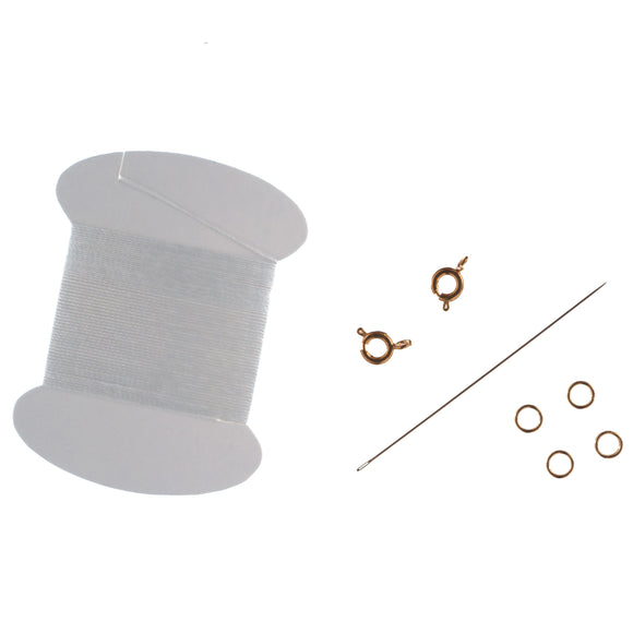 Trimits: Findings- Bead Threading Set Gold or Silver