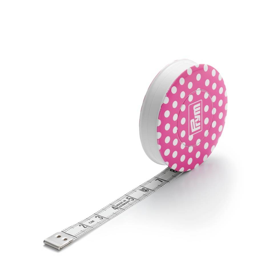 Prym Love: Retractable Pink Tape Measure: 150cm - 0