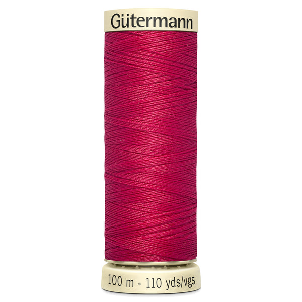 Bobina de hilo de coser Gutermann Sew All 100m (tonos de rojo, rosa y morado)