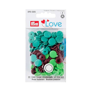 Comprar green-light-green-brown Prym Love: Color Snap Fastener: 12.44 mm