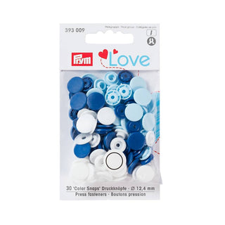 Comprar blue-white-light-blue Prym Love: Color Snap Fastener: 12.44 mm