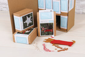 Trimits Make-Your-Own Felt Decorations 12 Door Christmas Countdown Calendar, Includes 12 Festive Kits with Felt, Thread, Needles, and A...