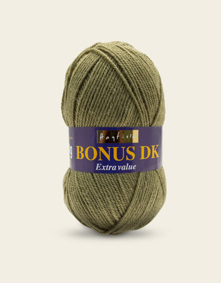 Buy olive-green Hayfield: Bonus DK, Double Knit Acrylic Yarn, 100g