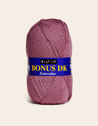 Buy mauve Hayfield: Bonus DK, Double Knit Acrylic Yarn, 100g