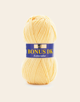 Buy lemon Hayfield: Bonus DK, Double Knit Acrylic Yarn, 100g