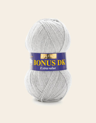 Buy light-grey-mix Hayfield: Bonus DK, Double Knit Acrylic Yarn, 100g