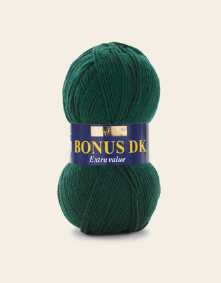 Buy bottle-green Hayfield: Bonus DK, Double Knit Acrylic Yarn, 100g