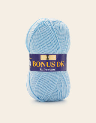 Buy powder-blue Hayfield: Bonus DK, Double Knit Acrylic Yarn, 100g