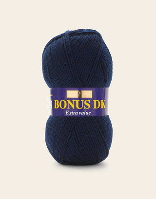 Buy navy Hayfield: Bonus DK, Double Knit Acrylic Yarn, 100g