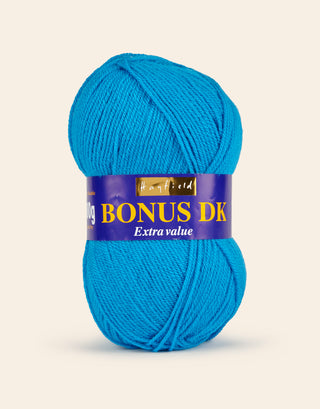 Buy neon-blue Hayfield: Bonus DK, Double Knit Acrylic Yarn, 100g