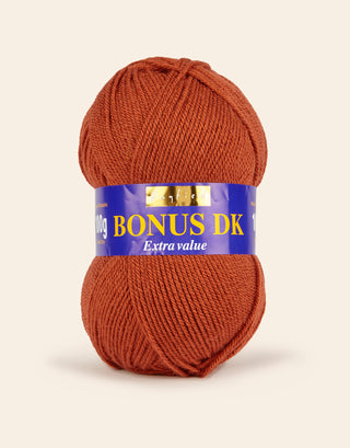 Buy russet Hayfield: Bonus DK, Double Knit Acrylic Yarn, 100g