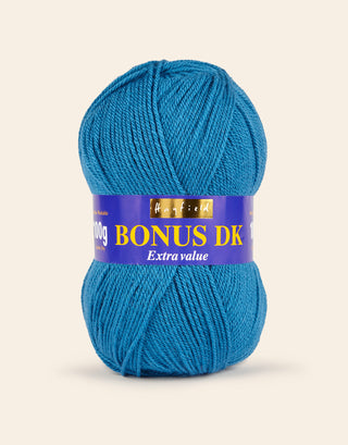 Buy royal-teal Hayfield: Bonus DK, Double Knit Acrylic Yarn, 100g