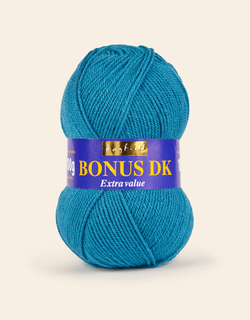 Buy peacock Hayfield: Bonus DK, Double Knit Acrylic Yarn, 100g