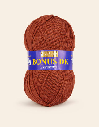 Buy mahogany Hayfield: Bonus DK, Double Knit Acrylic Yarn, 100g
