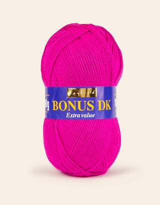 Buy magenta Hayfield: Bonus DK, Double Knit Acrylic Yarn, 100g