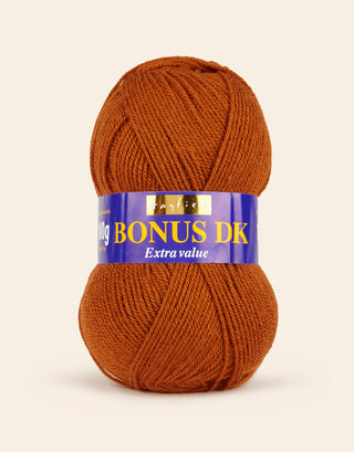 Buy hazelnut Hayfield: Bonus DK, Double Knit Acrylic Yarn, 100g