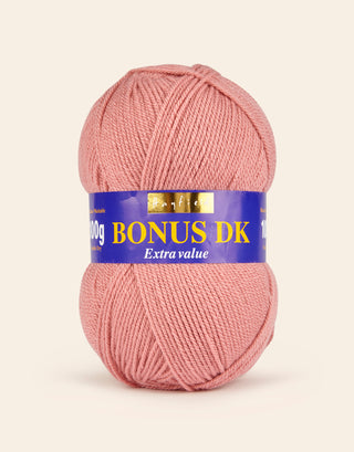 Buy dusky-pink Hayfield: Bonus DK, Double Knit Acrylic Yarn, 100g