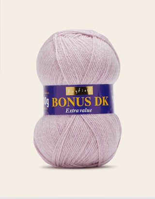 Buy mauve-marl Hayfield: Bonus DK, Double Knit Acrylic Yarn, 100g
