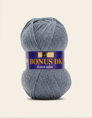 Buy granite-marl Hayfield: Bonus DK, Double Knit Acrylic Yarn, 100g