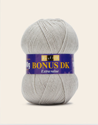 Buy pearl-grey Hayfield: Bonus DK, Double Knit Acrylic Yarn, 100g