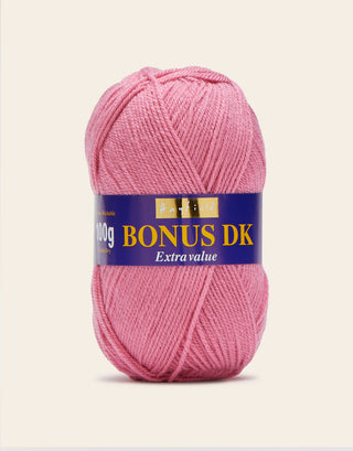 Buy deep-rose Hayfield: Bonus DK, Double Knit Acrylic Yarn, 100g