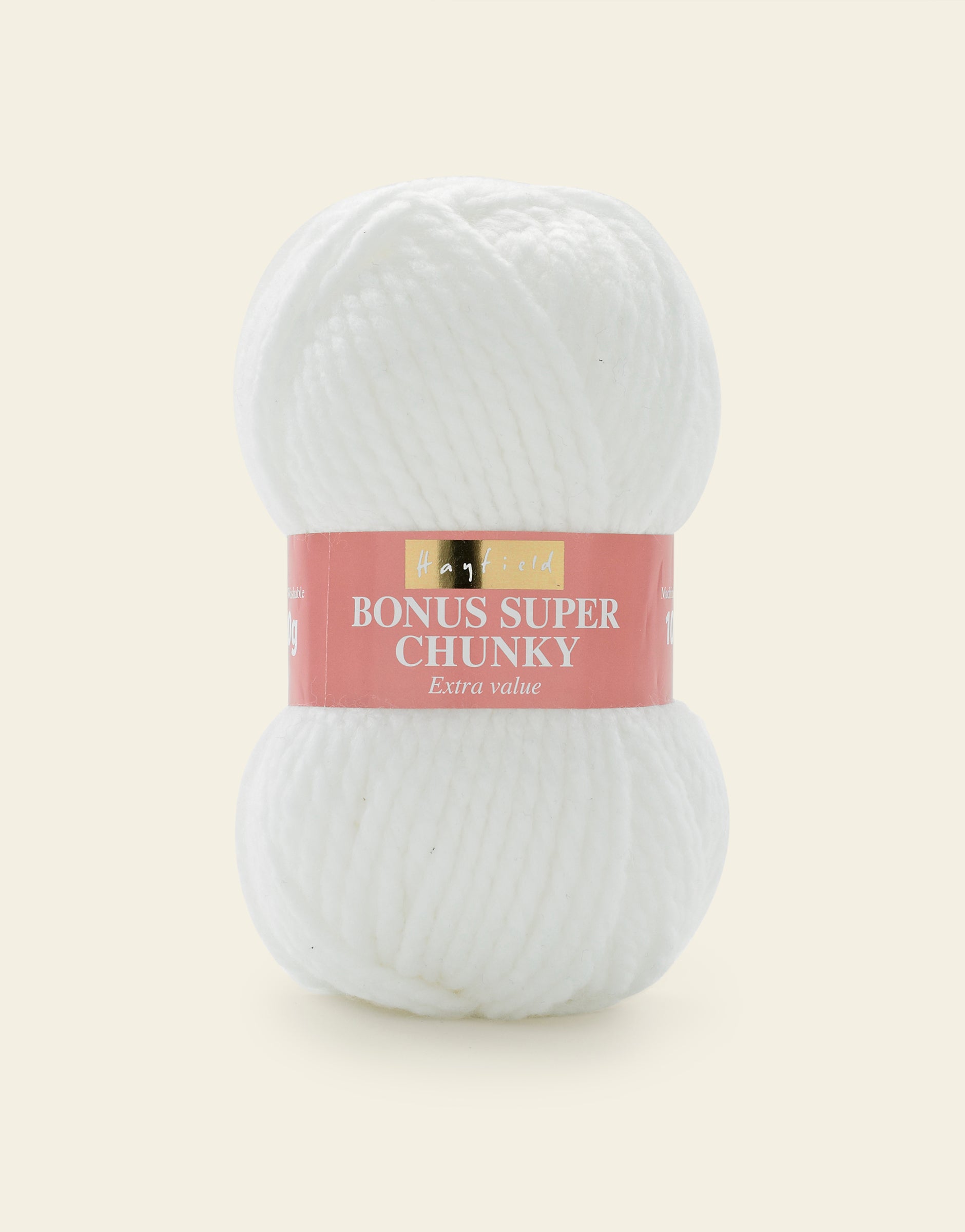 Buy white Hayfield: Bonus Super Chunky: Acrylic Yarn: 100gms