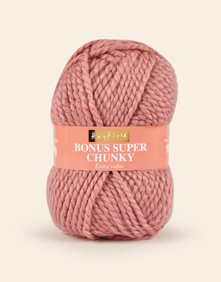 Buy dusky-pink Hayfield: Bonus Super Chunky: Acrylic Yarn: 100gms