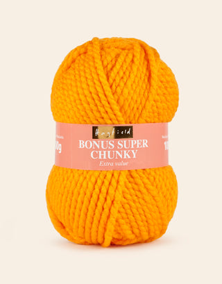 Buy cantaloupe Hayfield: Bonus Super Chunky: Acrylic Yarn: 100gms