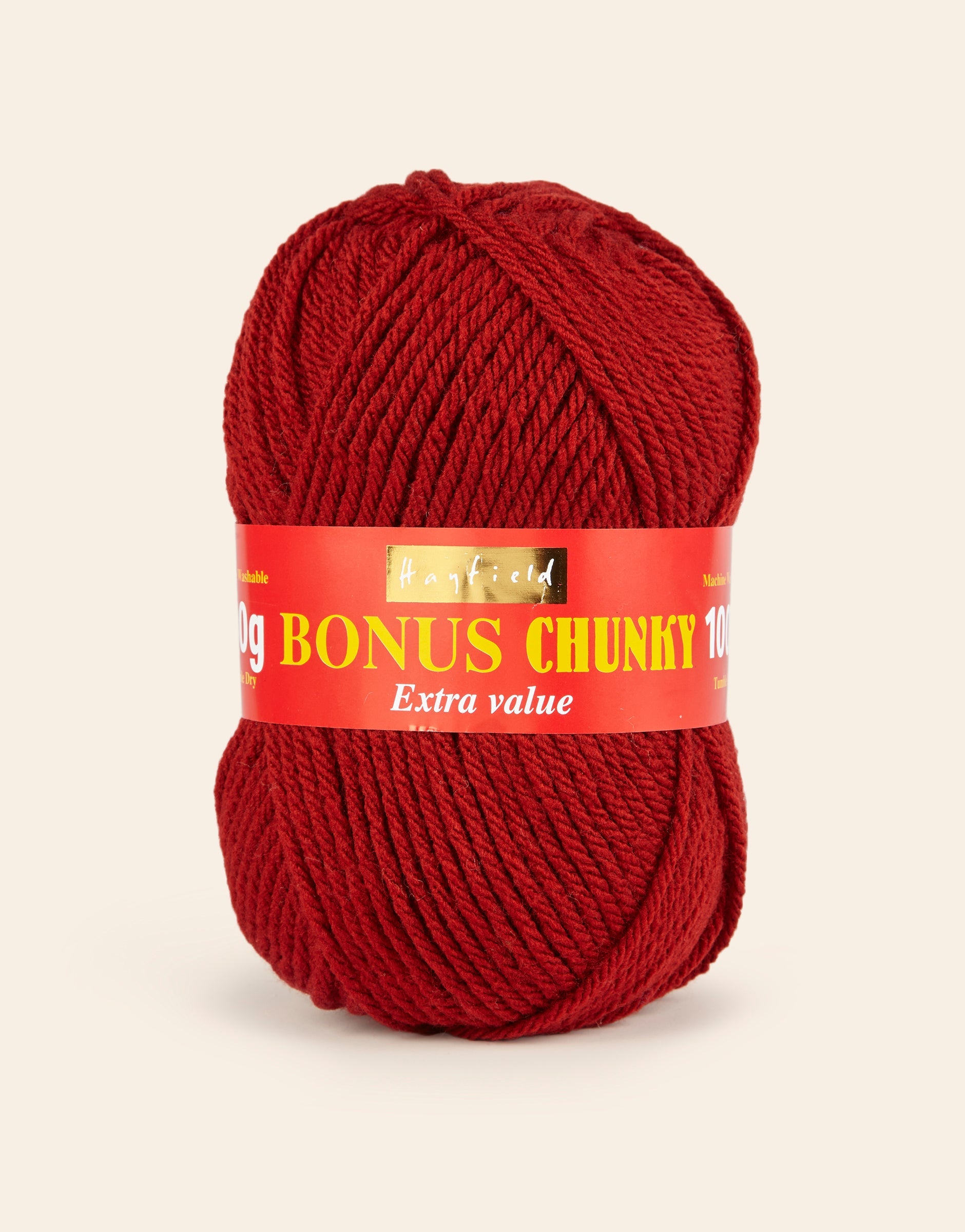 Buy claret Hayfield: Bonus Chunky Acrylic Yarn, 100g