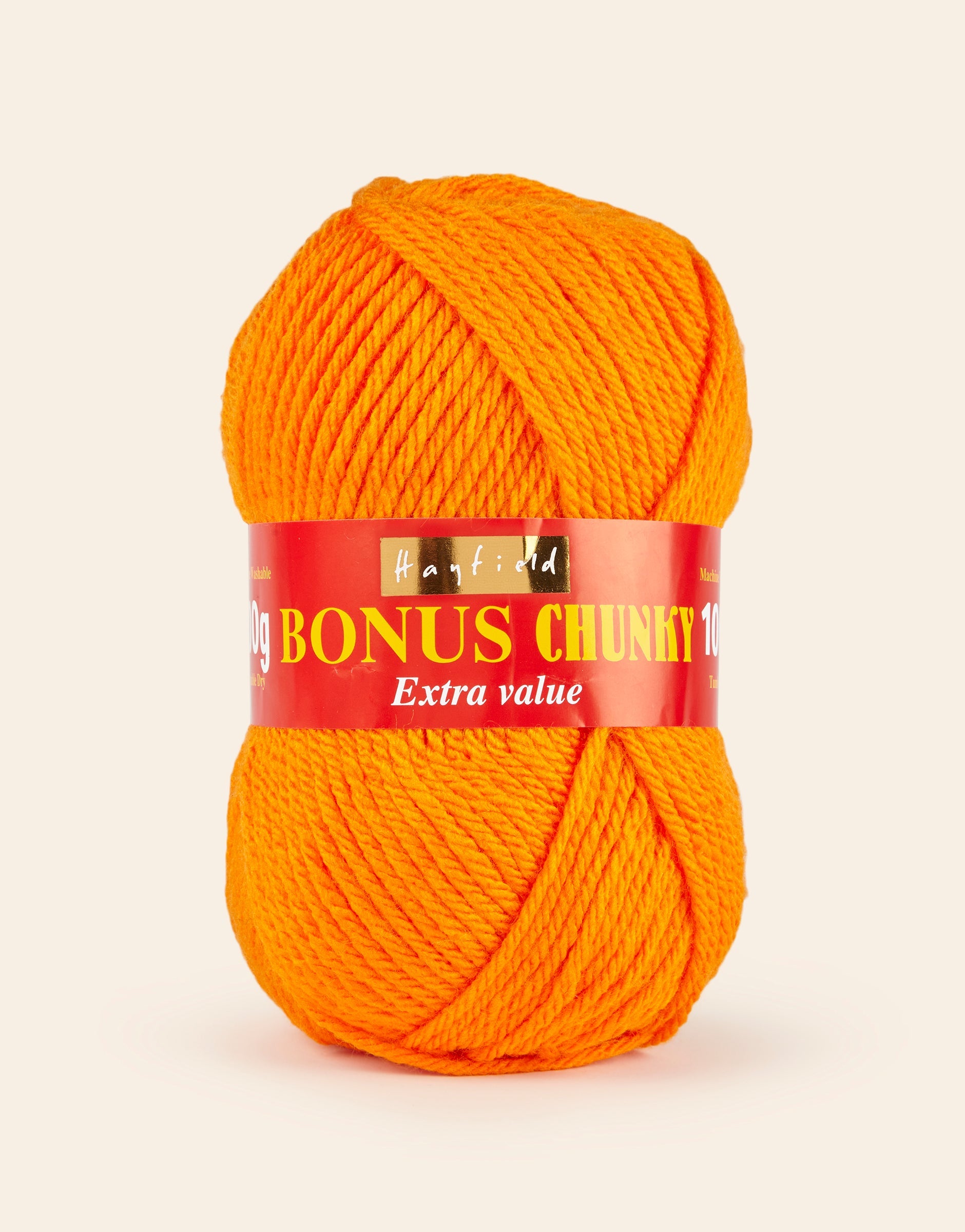 Buy clementine Hayfield: Bonus Chunky Acrylic Yarn, 100g