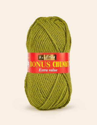 Buy fern-green Hayfield: Bonus Chunky Acrylic Yarn, 100g