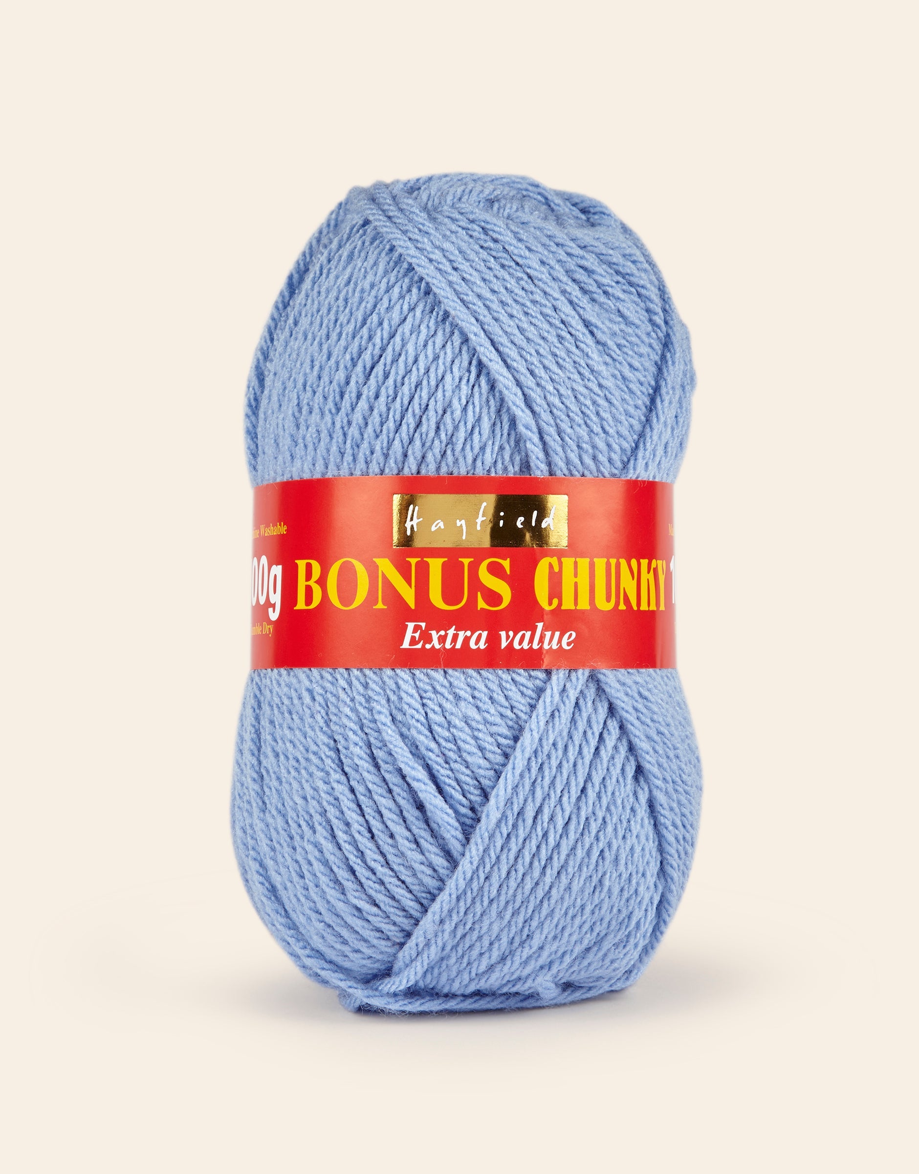 Buy cornflower Hayfield: Bonus Chunky Acrylic Yarn, 100g