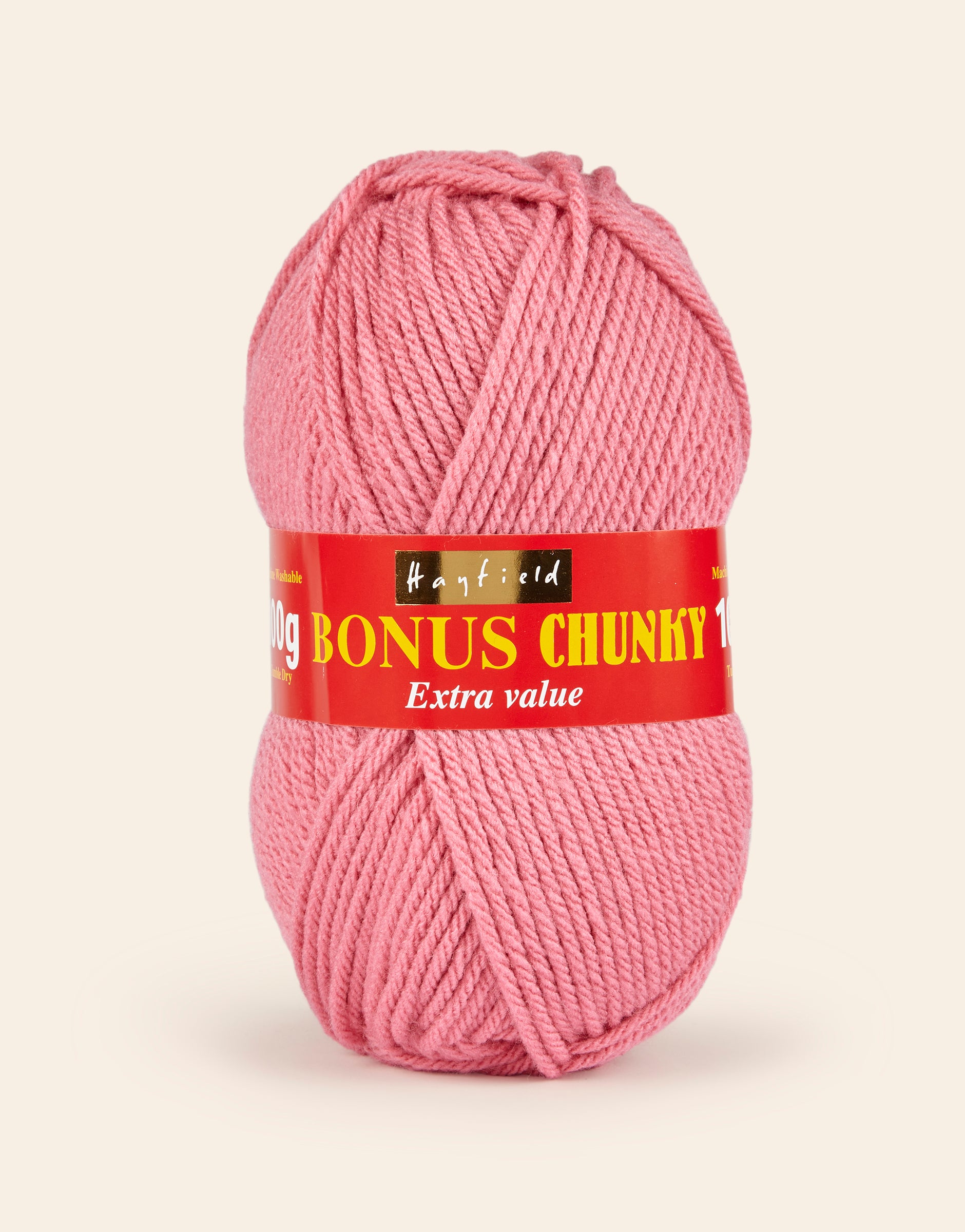 Buy deep-rose Hayfield: Bonus Chunky Acrylic Yarn, 100g