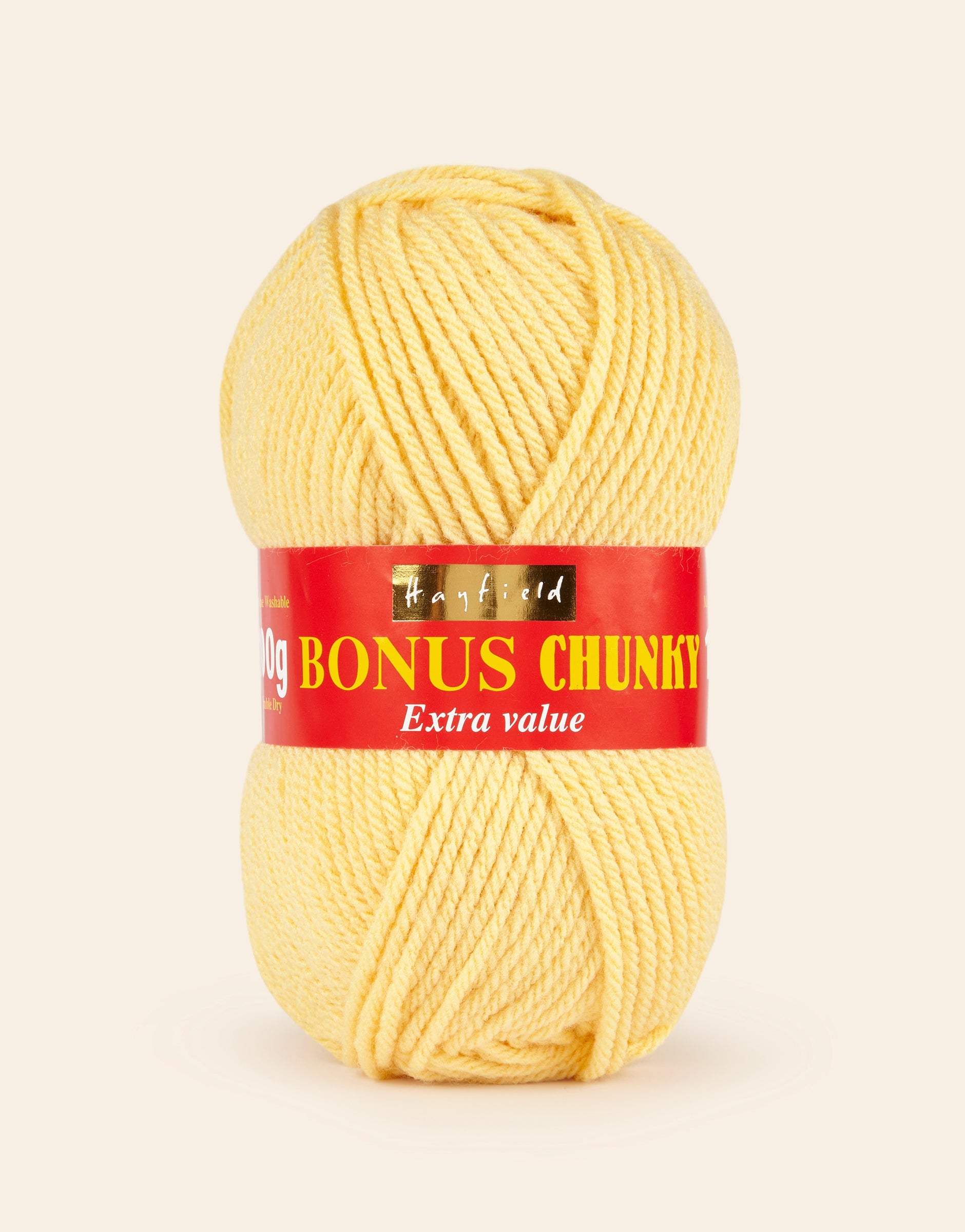 Buy lemon Hayfield: Bonus Chunky Acrylic Yarn, 100g