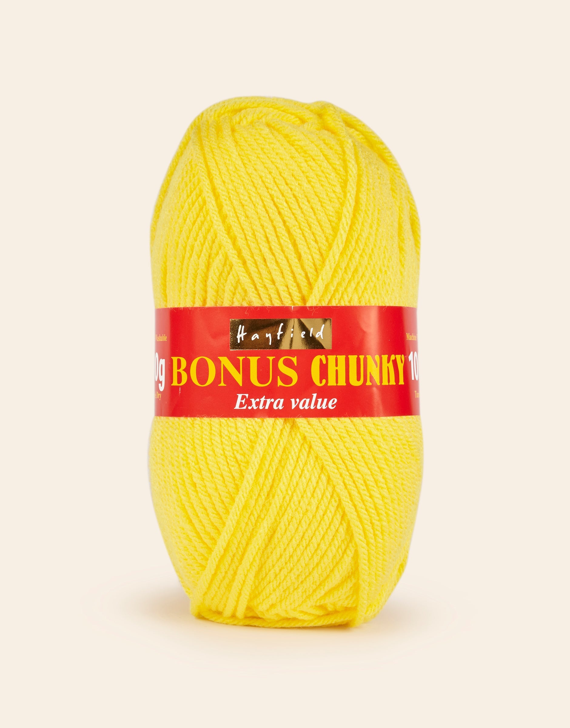 Buy bright-lemon Hayfield: Bonus Chunky Acrylic Yarn, 100g