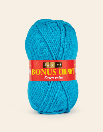 Buy azure Hayfield: Bonus Chunky Acrylic Yarn, 100g