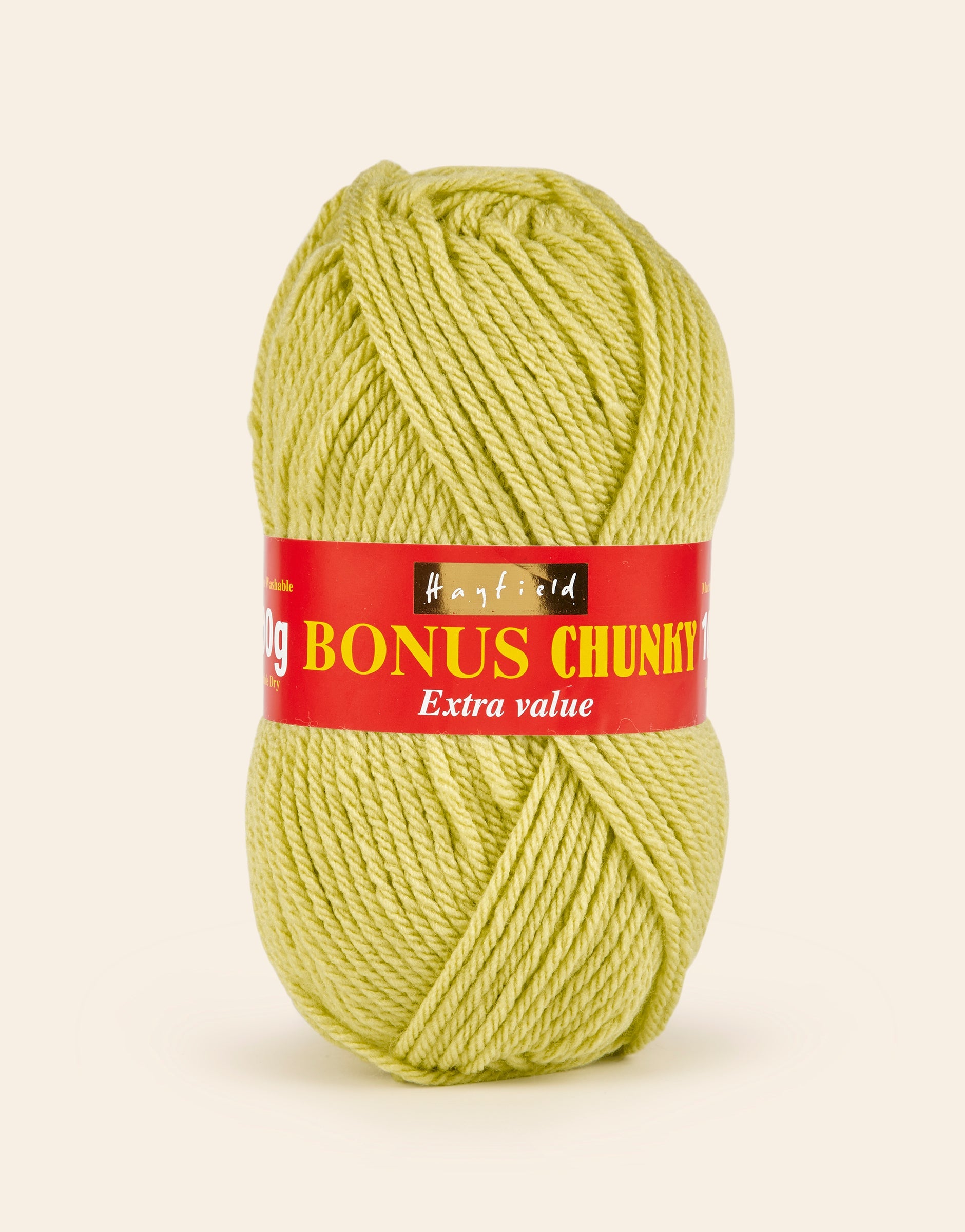 Buy lime Hayfield: Bonus Chunky Acrylic Yarn, 100g