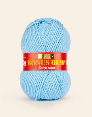 Buy powder-blue Hayfield: Bonus Chunky Acrylic Yarn, 100g