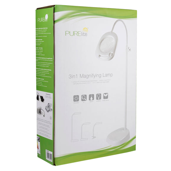 Purelite Magnifying Lamp | Multi‑Function for Sewing, Crafts & Reading | CFPL04