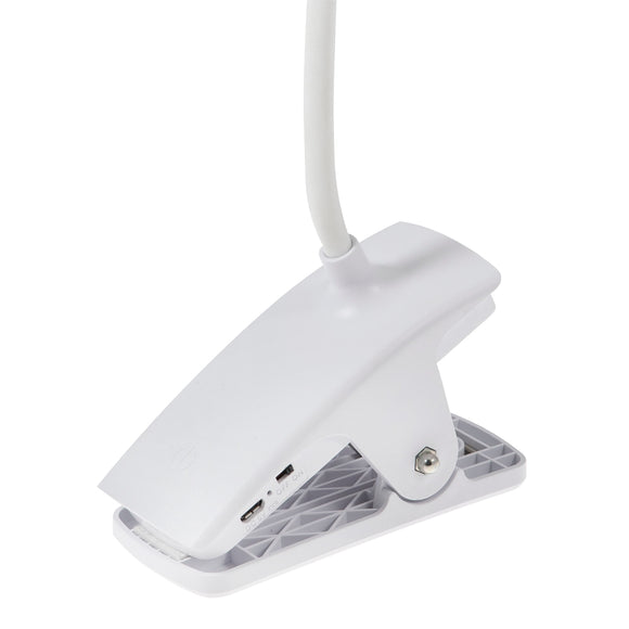 Purelite Clip-On Lamp | Rechargeable Clip‑On | White for Sewing, Crafts & Reading | CFPL31