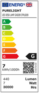 Purelite Table Lamp | LED for Sewing, Crafts & Reading | CFPL8289-5