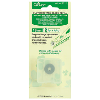 Clover Rotary Blade: Refill Pack: 18mm x 2