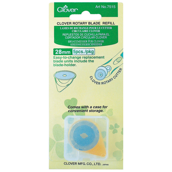 Clover Rotary Blades: Refill Pack: 28mm x 5