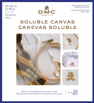 Soluble Canvas - 14 count - 20x22cm