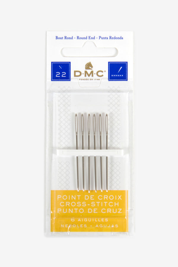 DMC: Premium Cross Stitch Needles, Size 22 - 24, Pack of 6