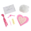 Trimits Felt Decoration Kit Ð Heart, 2x6x13cm, Includes Pre-Cut Felt, Stuffing, Beads, Thread, and Instructions