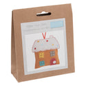 Trimits Felt Decoration Kit Ð Christmas Gingerbread House, 10x12cm, Includes Felt Shapes, Thread, Stuffing, Needle, and Ribbon